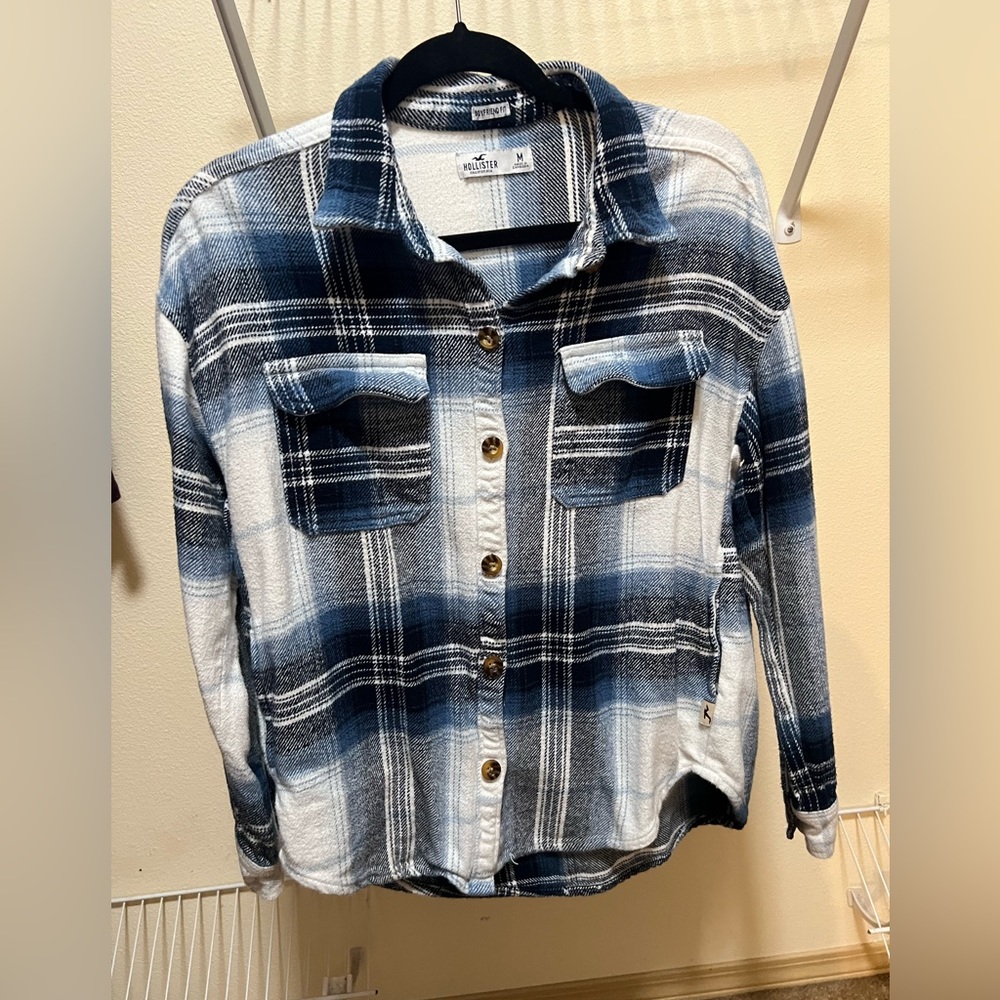 Hollister blue flannel